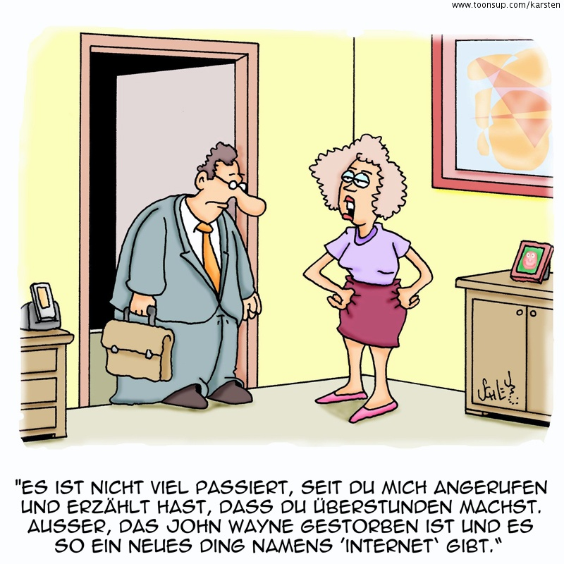 Cartoon: Nur ein paar Überstunden... 1