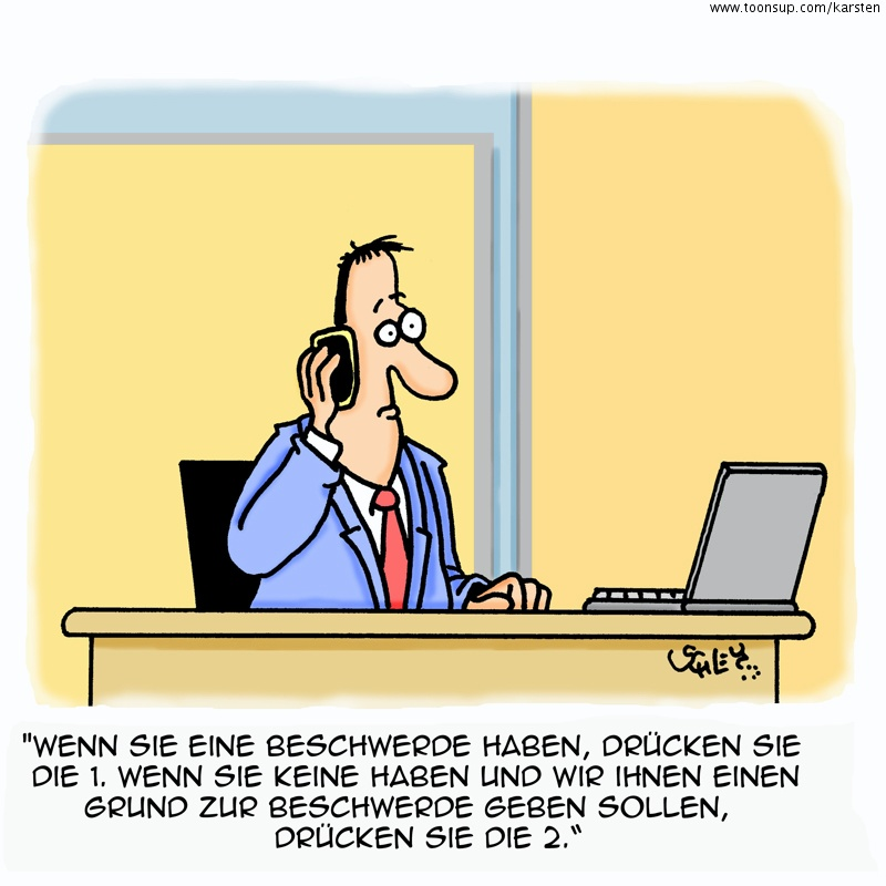 Cartoon: BESCHWERDE!!! 1