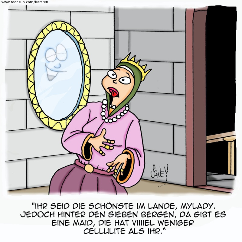 Cartoon: Frau im Spiegel 1
