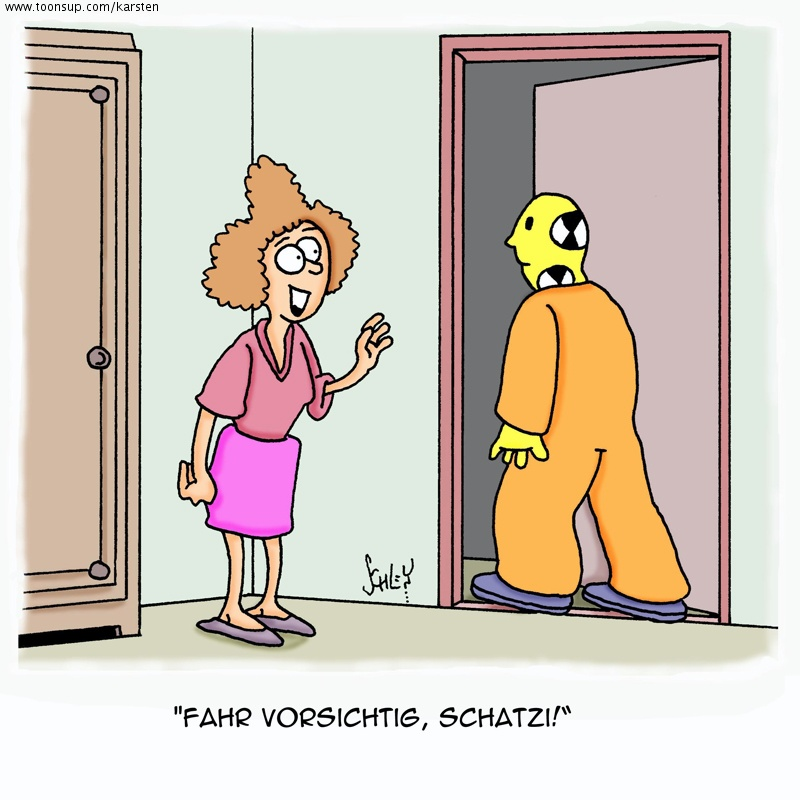 Cartoon: Vorsicht im Verkehr! 1