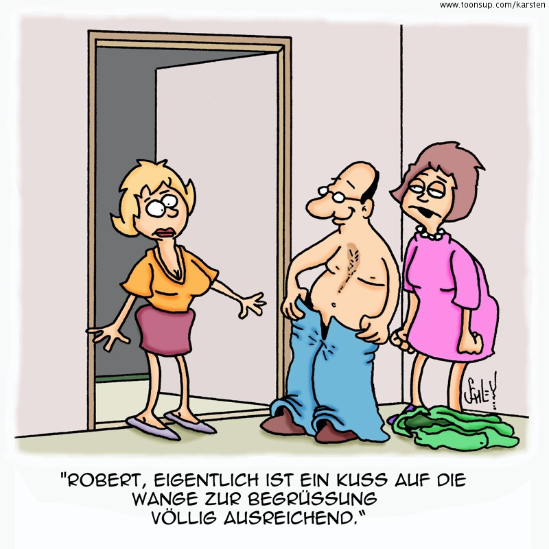 Cartoon: Begrüßung 1