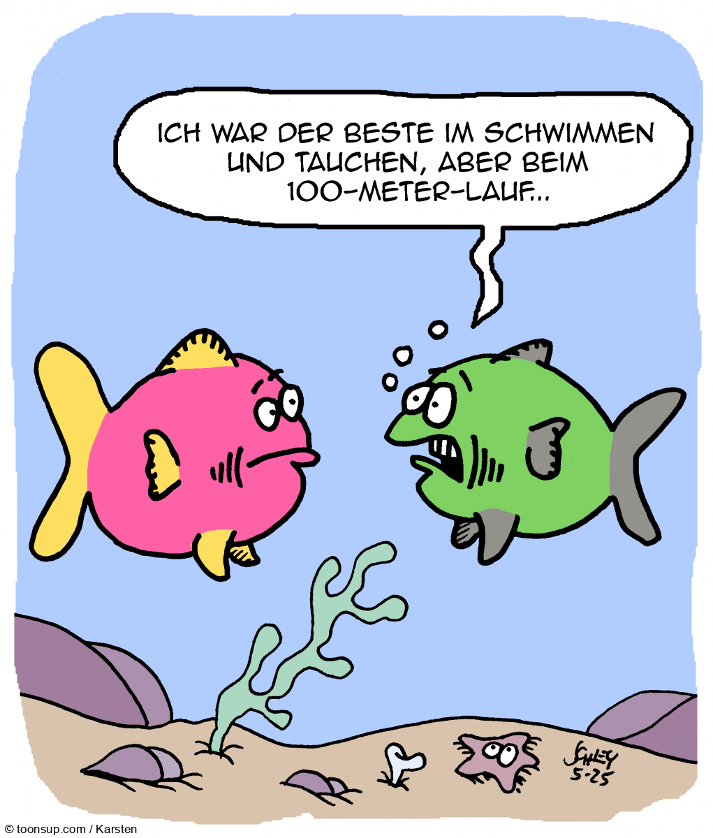 Cartoon: Neulich beim Sport 1