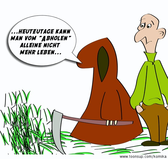 Cartoon: Der Tot Nebenjob 1