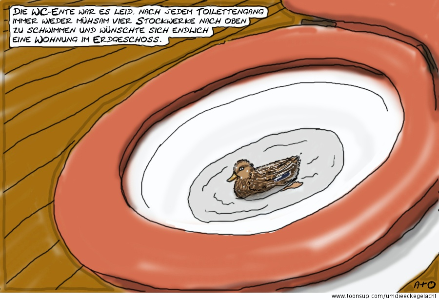 Cartoon: WC-Ente 1
