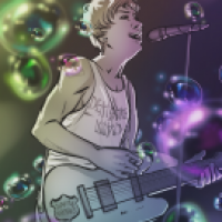 Samu on stage
