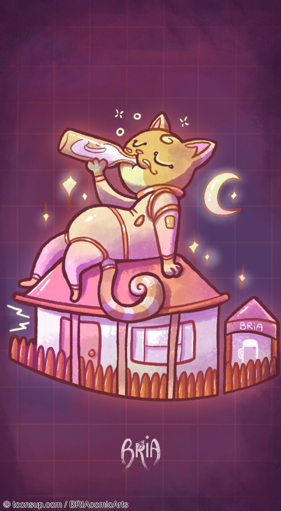 Illustration: SPACE CAT HUSCHIMIEZ 1