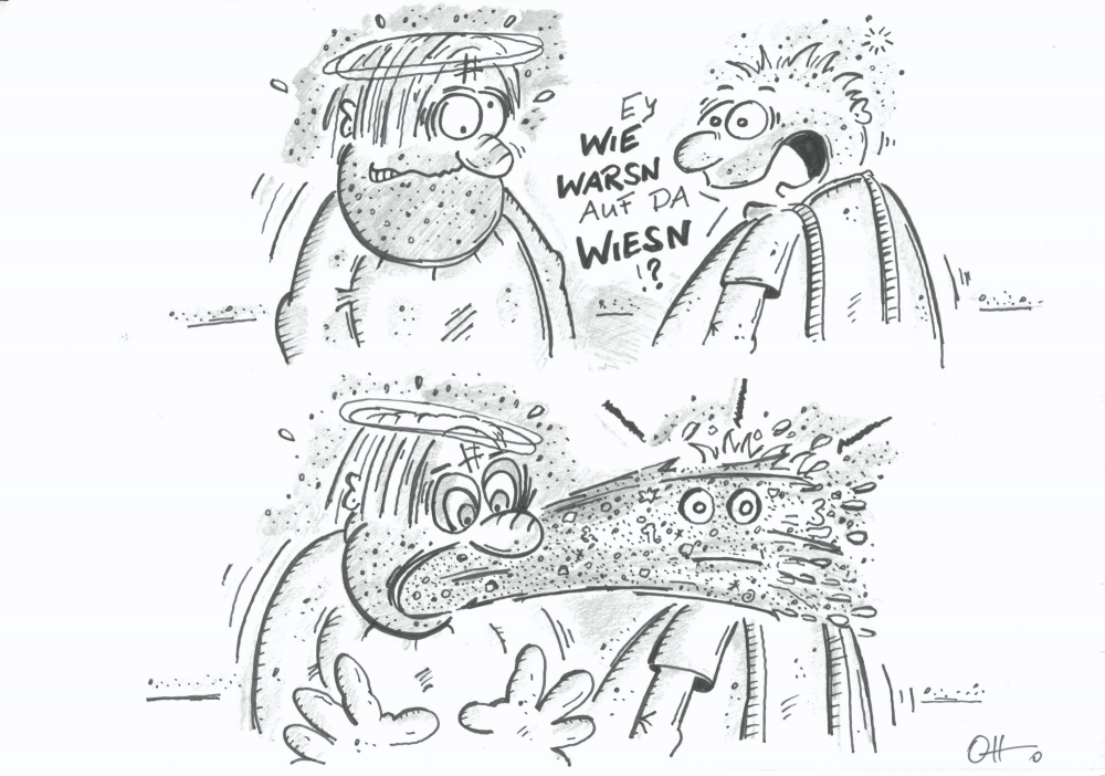 Cartoon: Wies'n Endspurt! 1