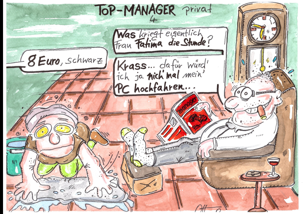 Cartoon: Top-Manager 4 1