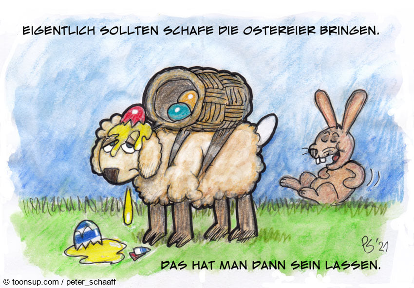 Cartoon: Wer bringt die Eier? 1