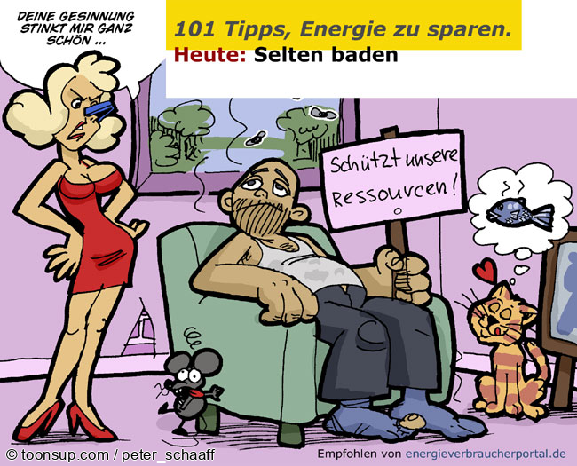 Cartoon: Energiespartipps Dezember IV 1