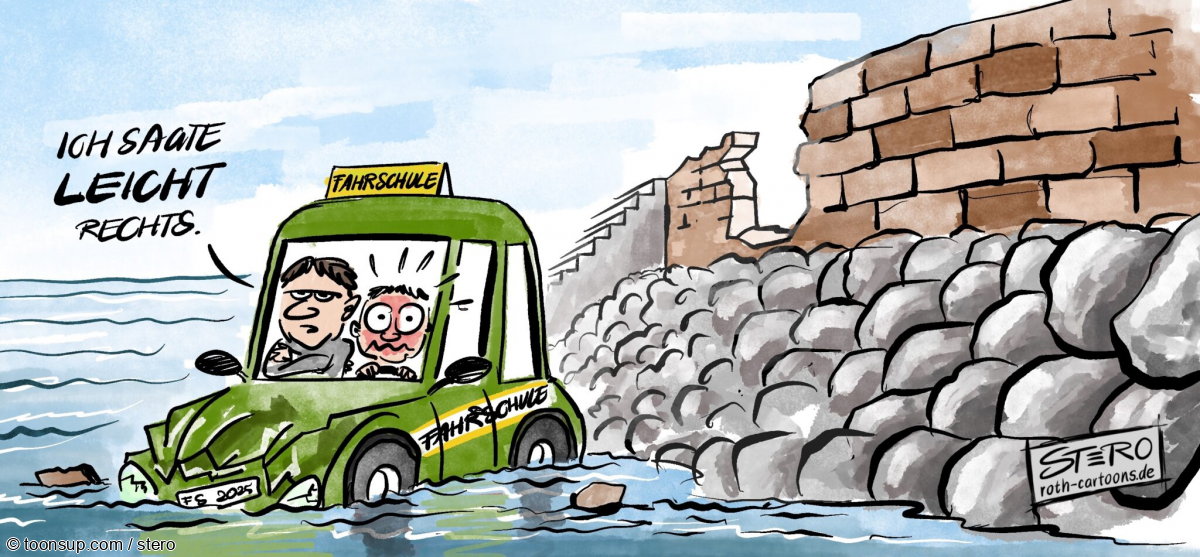 Cartoon: Leicht rechts 1