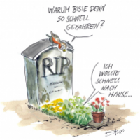 zu schnell gefahren