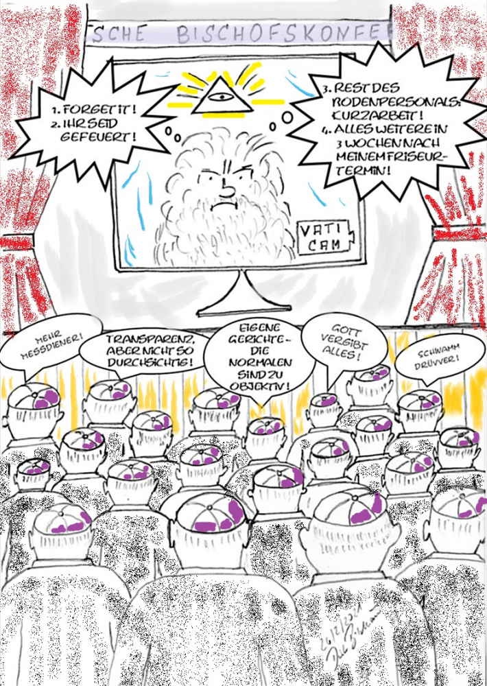 Cartoon: Deutsche Bischofskonferenz 2021 1