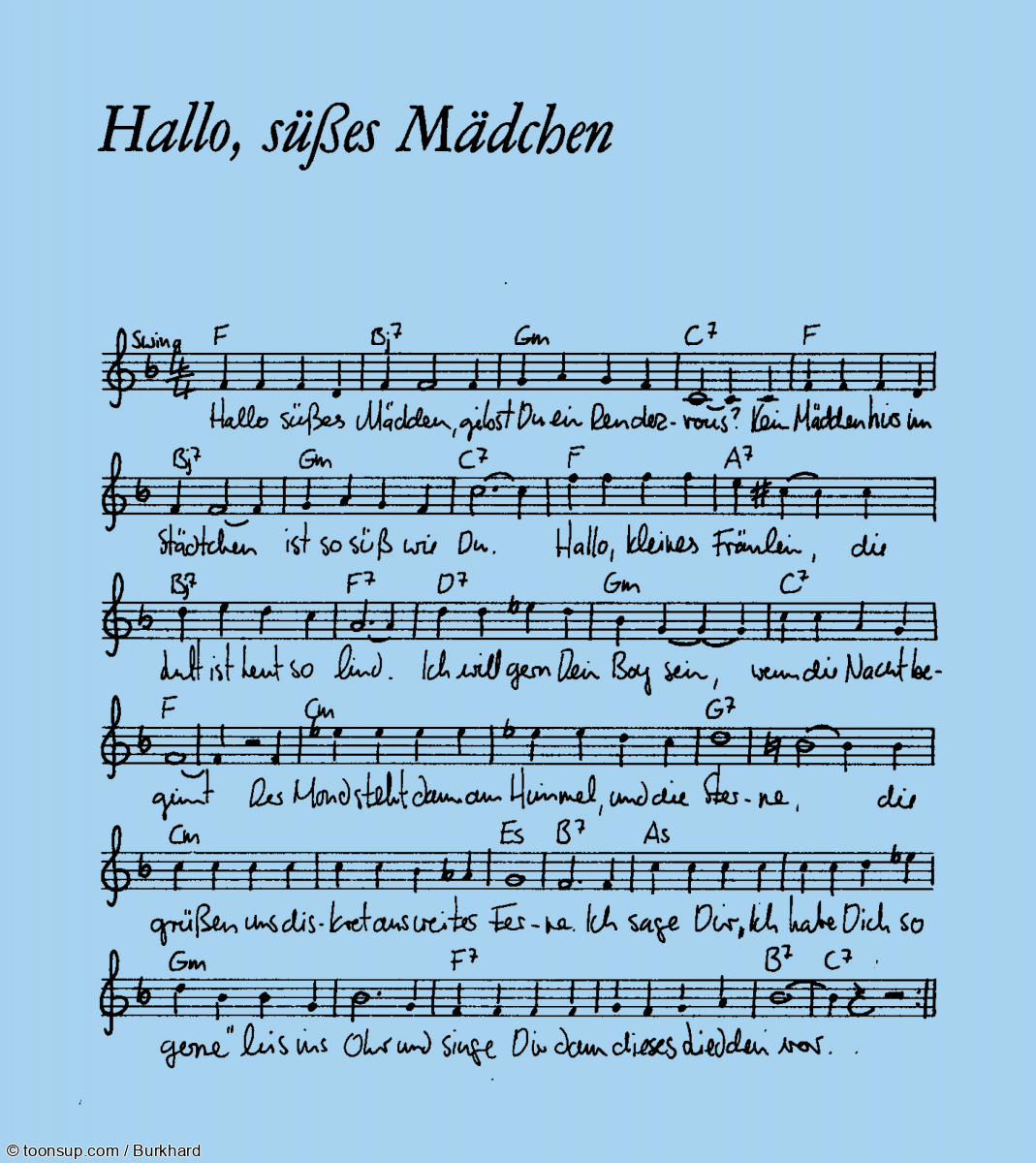 Illustration: Hallo süßes Mädchen 2