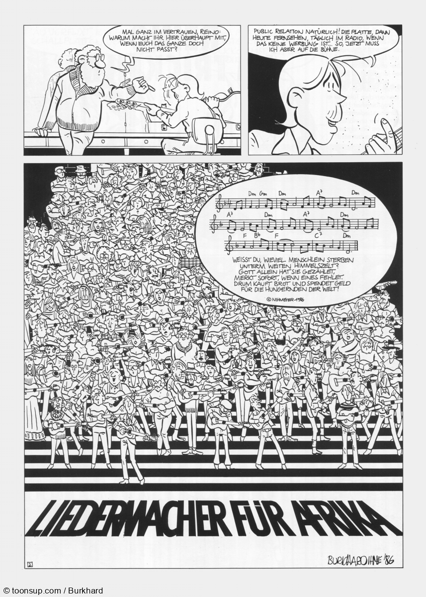 Comic: Liedermacher für Afrika 2