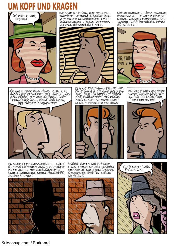 Comic: Um Kopf und Kragen (bunt) 1