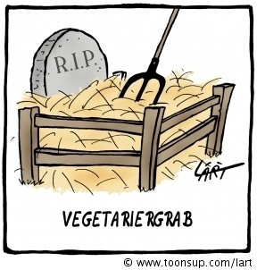 Cartoon: Vegetariergrab 1