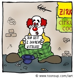 Cartoon: Witzlos 1