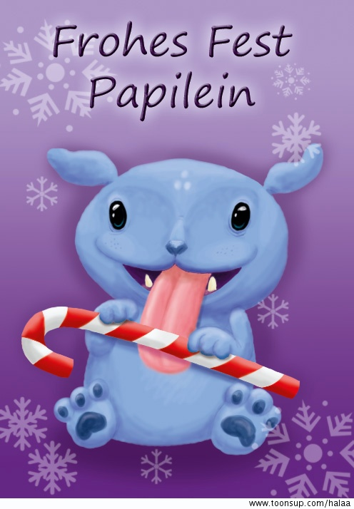 Illustration: Weihnachtskarte Papa 1