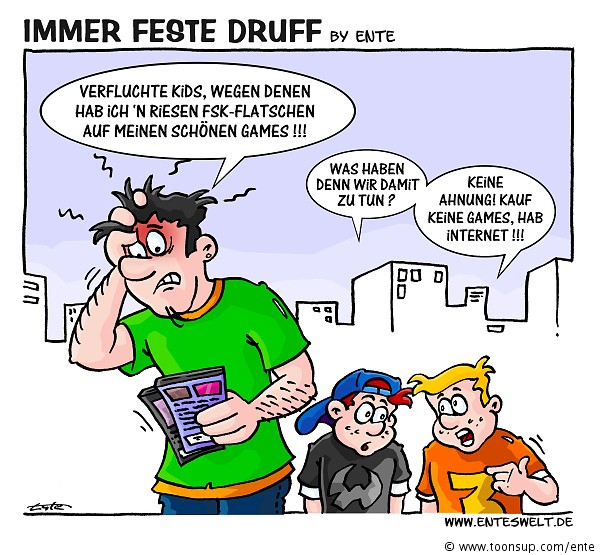 Cartoon: Immer Feste Druff 01 1