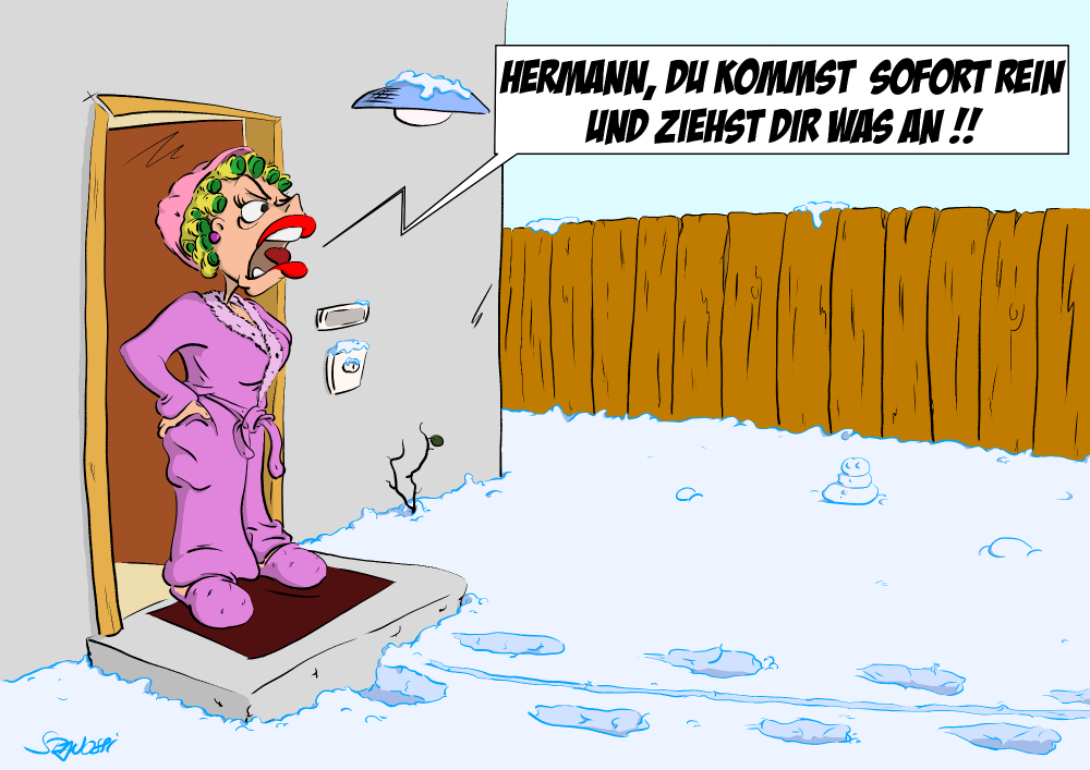 Cartoon: Schnee 1