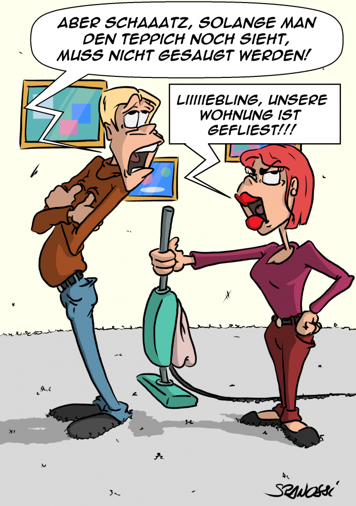 Cartoon: Hausarbeit 1