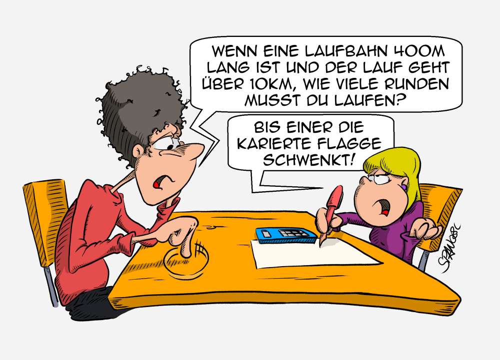 Cartoon: Hausaufgaben 1