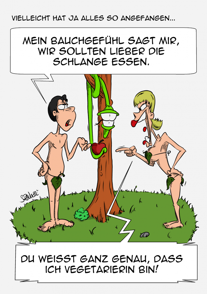 Cartoon: Erste Entscheidungen 1