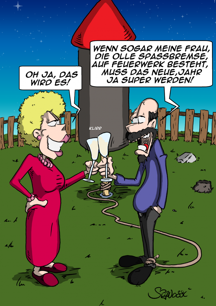 Cartoon: Guten Rutsch 2017 1