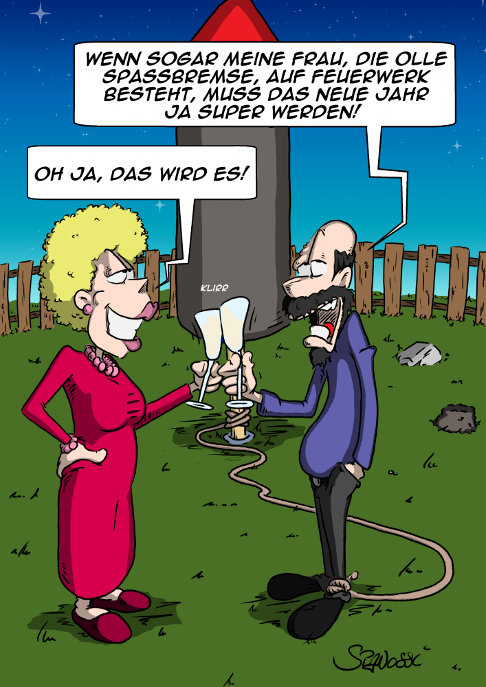 Cartoon: Guten Rutsch 2017 2
