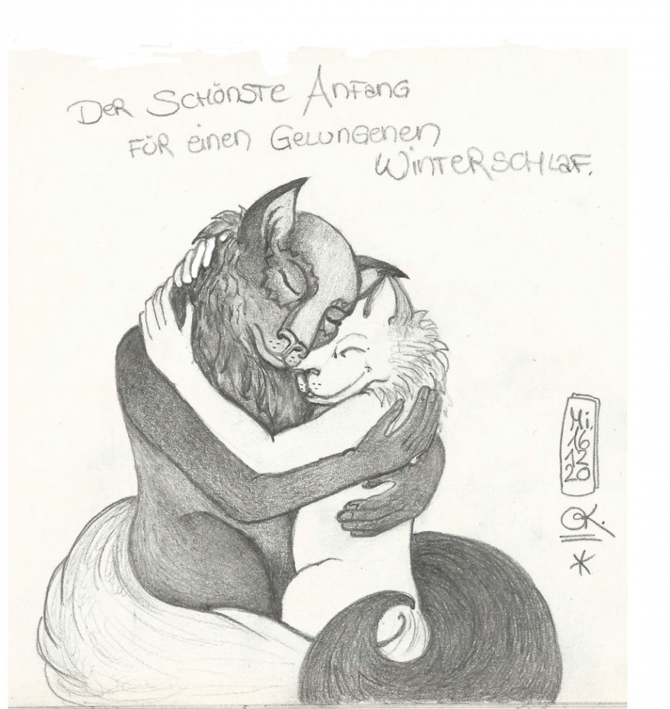 Illustration: Anton und Chi - Winterschlaf 1