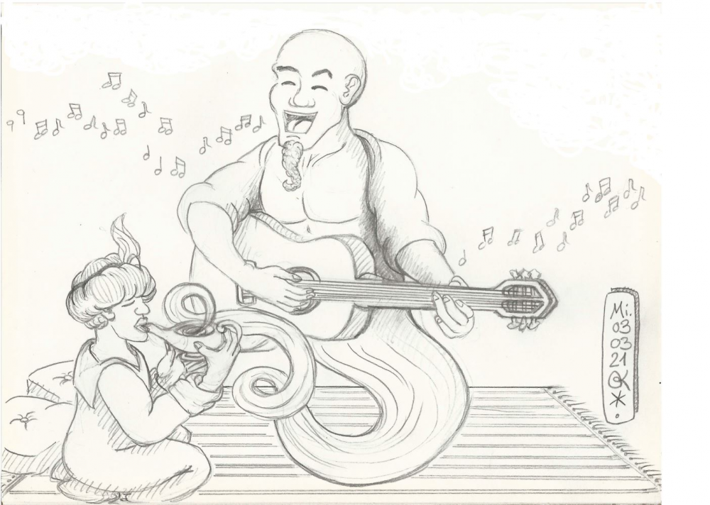 Illustration: Würfelspiel - 5: Aladdin & 6: Musiker 1