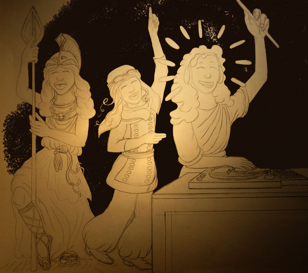 Illustration: Olymp Rave of God*desses 2021 1