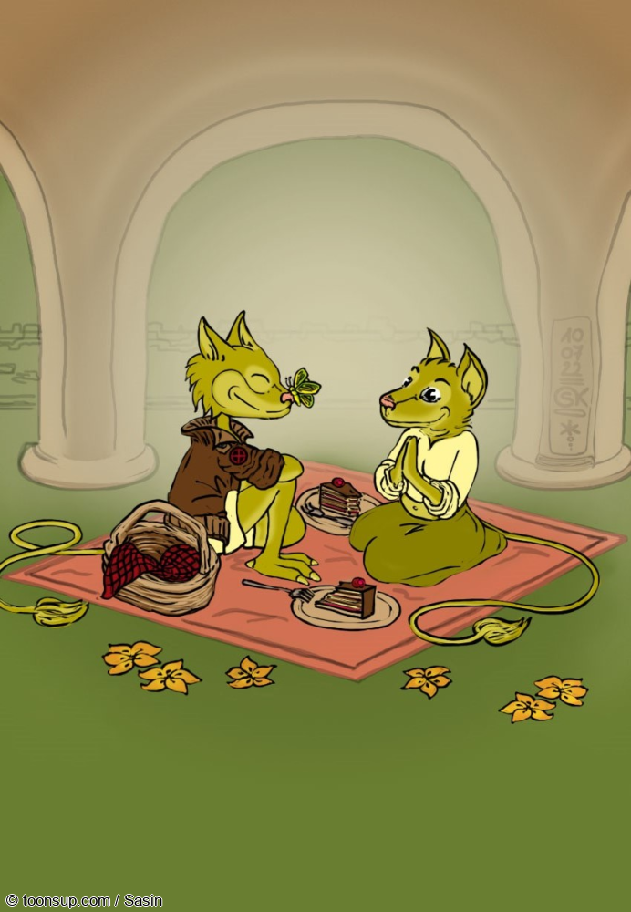 Illustration: Picknick mit Jura und Jurix Mischu 1