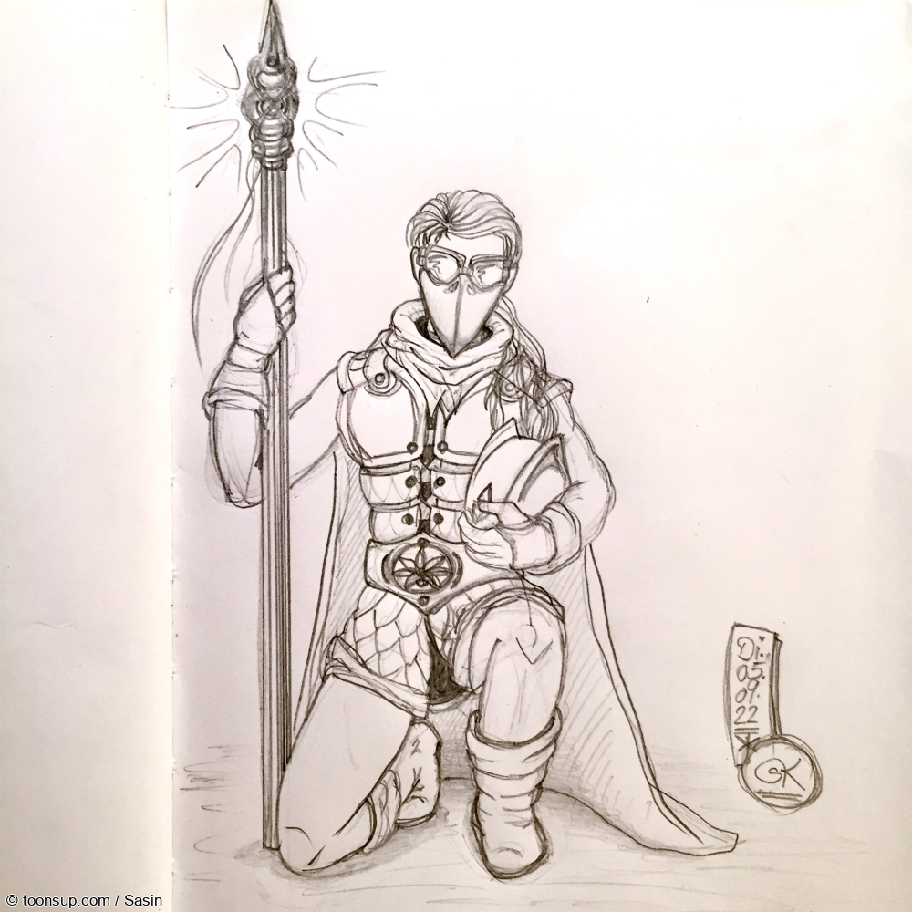 Illustration: Kriegerin aus dem Land von Ro 1