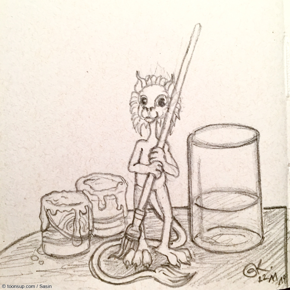 Illustration: Kleine Jurix Skizze (ca. 8 cm x 8 cm) 2
