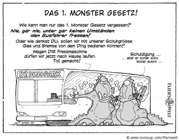 Cartoon: Das 1. Monster-Gesetz 1