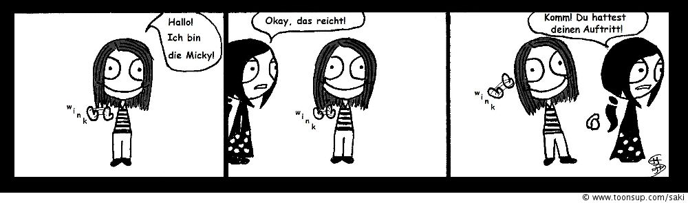 Comic: Mickys Auftritt 1