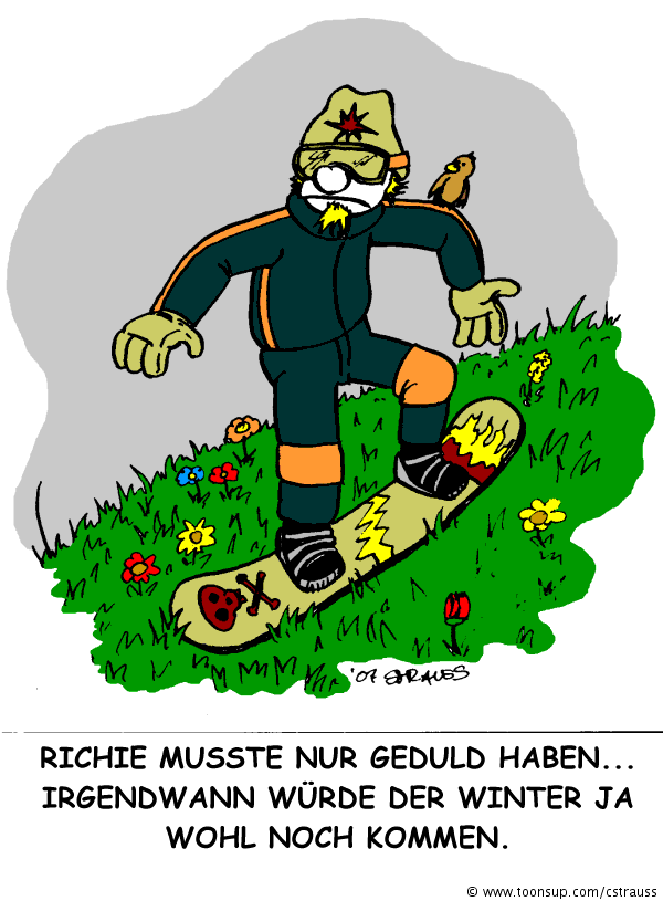 Cartoon: snowboard 1