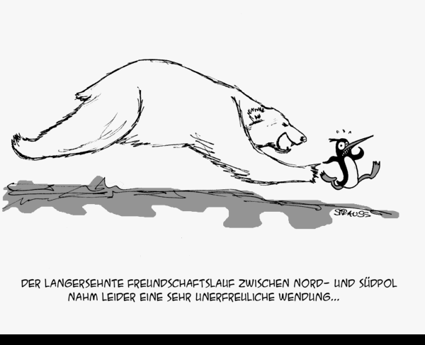 Cartoon: Freundschaftslauf 1