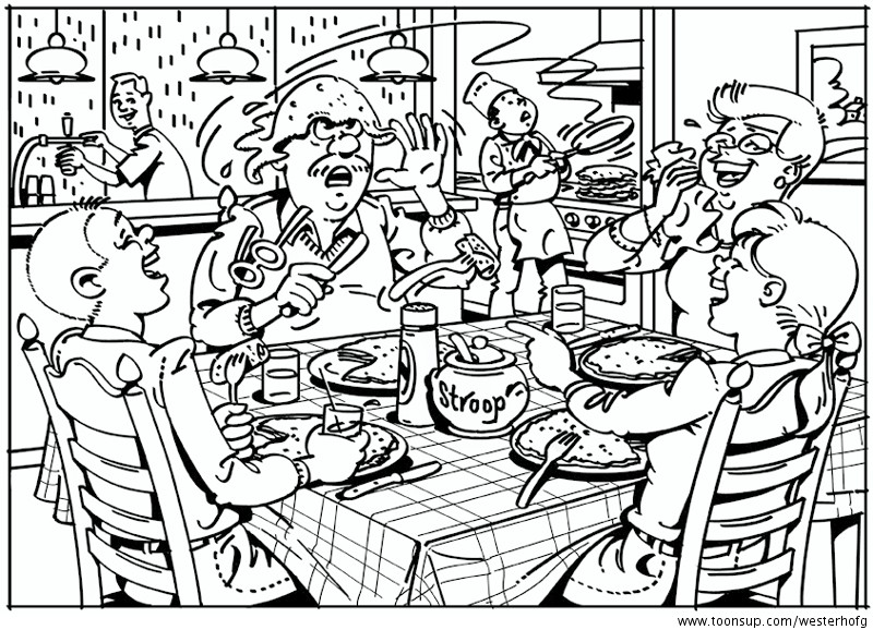Cartoon: coloring drawing 1