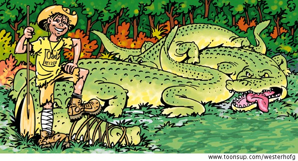 Cartoon: hunting in the jungle 1