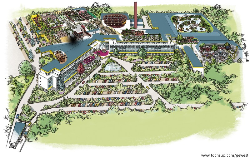 Illustration: Overview Preston Palace, Almelo (NL) 1
