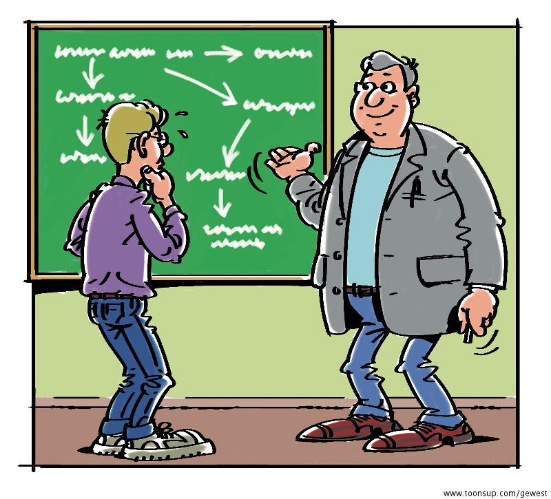 Cartoon: schule lokaal 1