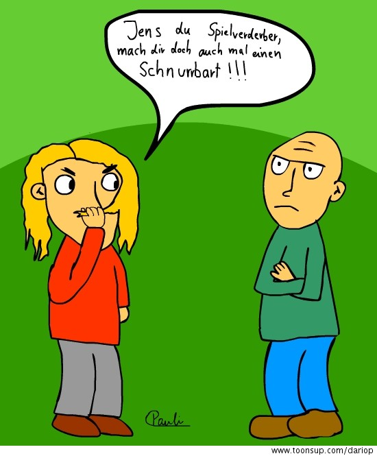 Cartoon: Der bärtige Jens 1