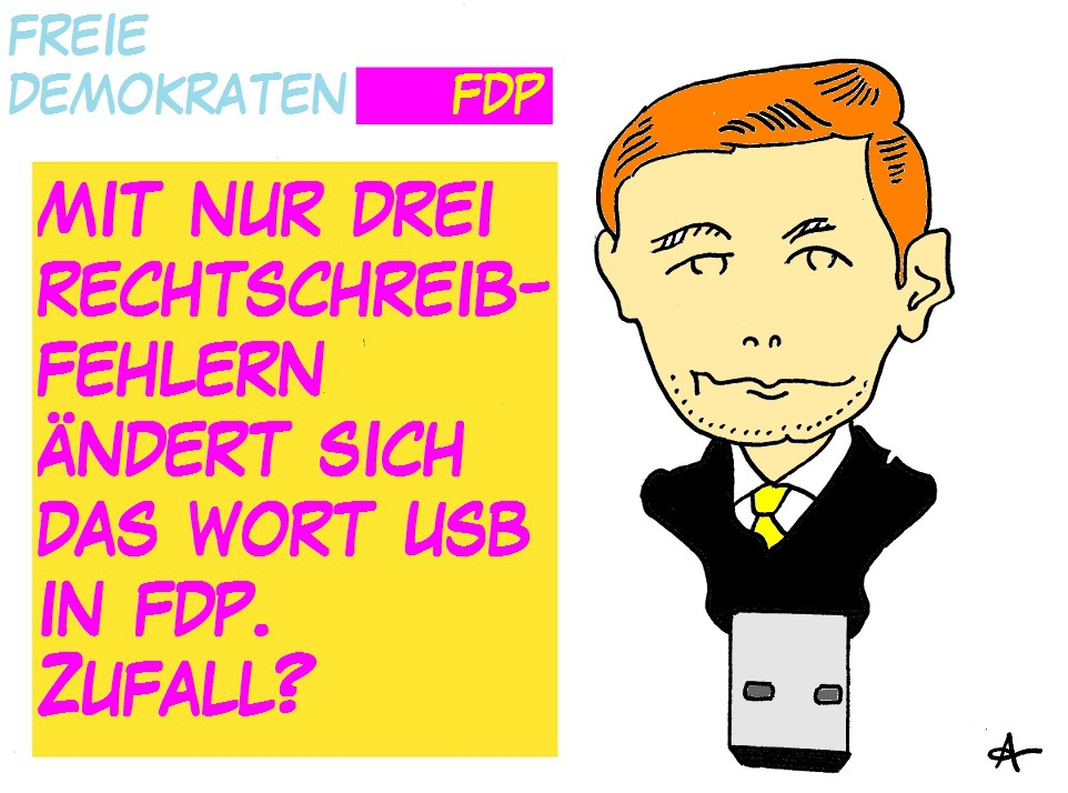Cartoon: Olle Wahlplakate 2