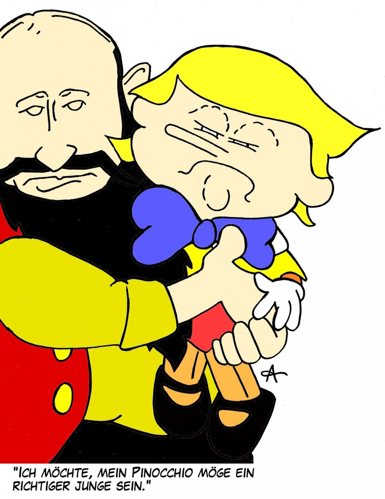 Cartoon: Holzpuppe 1
