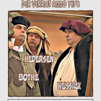 Cartoon: Hallische Geschichte - Der Verrat 1