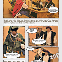 Cartoon: Hallische Geschichte - Der Verrat 2