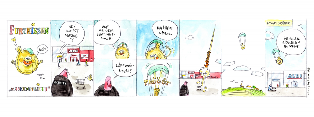 Comic: Furzkissen - Maskenpflicht 1